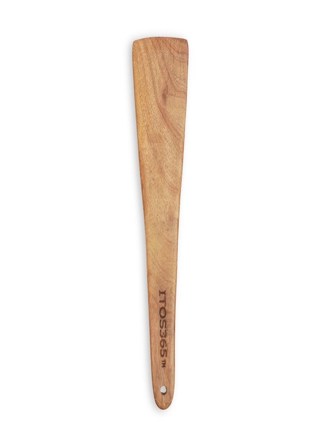 ITOS365™ Neem Wood Cooking Spoons Set of 4 | Natural Wooden Spatula & Turner for Non-Stick Cookware | Antibacterial, Eco-Friendly Kitchen Utensils for Frying, Stirring & Serving - Image 2